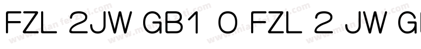 FZL 2JW GB1 0 FZL 2 JW GB1 0字体转换